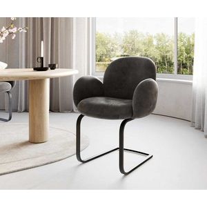 Jedálenská stolička Nube-Flex s podrúčkami konzolová podnož plochá vyobraziť