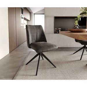 Elso-Flex otočná stolička krížová základňa široká kovová čierna vyobraziť