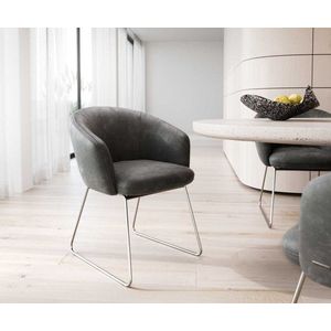 Jedálenská stolička Caja-Flex tenká základňa z nehrdzavejúcej ocele vyobraziť