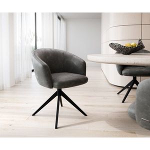 Otočná stolička Caja-Flex s podrúčkami krížová základňa široká kovová vyobraziť