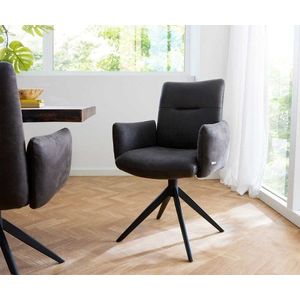 Otočná stolička Jova-Flex s podrúčkami krížová základňa široká kovová vyobraziť