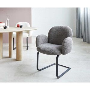 Jedálenská stolička Nube-Flex s podrúčkami konzolová základňa plochý vyobraziť