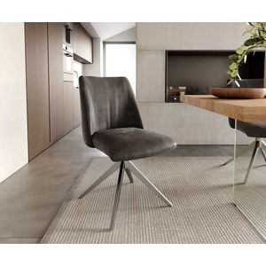 Otočná stolička Elso-Flex krížová základňa široká z nerezovej ocele vyobraziť