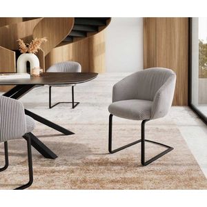 Jedálenská stolička Caja-Flex s podrúčkami konzolová základňa plochý vyobraziť