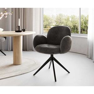 Otočná stolička Nube-Flex s podrúčkami krížová základňa široká kovová vyobraziť