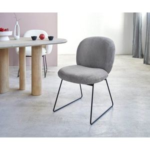 Jedálenská stolička Nube-Flex s tenkou kovovou základňou čierna vyobraziť