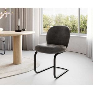 Jedálenská stolička Nube-Flex konzolová základňa plochý kov čierne vyobraziť