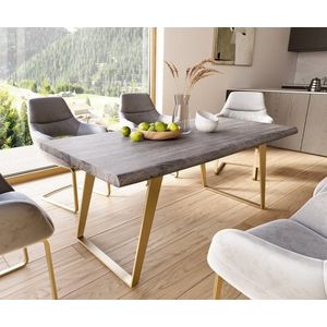 Jedálenský stôl Edge 180x90 cm XL akácia platina vyobraziť
