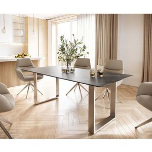 Jedálenský stôl Edge 200x100 cm keramický Laminam® Noir Desir hnedý vyobraziť