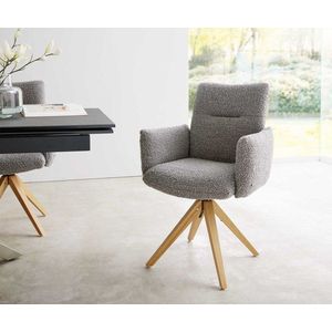 Jedálenská stolička Jova-Flex s podrúčkami drevená podnož štvorcová vyobraziť