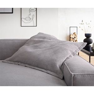 Vankúš Sirpio 85x85 cm manšestrový strieborno-sivý vyobraziť