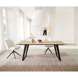 Jedálenský stôl Edge 200x100 keramický Laminam® Sabbia kov skosený vyobraziť