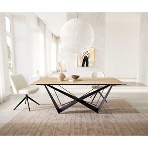 Jedálenský stôl Edge 200x100 keramický Laminam® Sabbia cross plochý vyobraziť