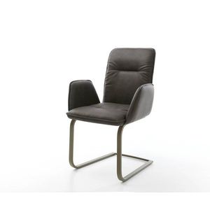 Jedálenská stolička Vinja-Flex antracitová vintage konzola s titánovým vyobraziť