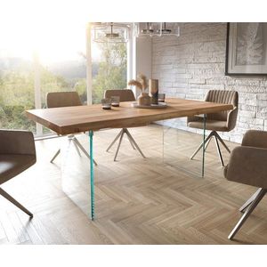 Jedálenský stôl Edge 180x90 cm XL prírodná akácia vyobraziť