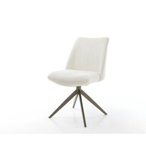 Jedálenská stolička Elso-Flex s krížovou podnožou široká kovová bouclé vyobraziť