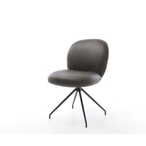 Jedálenská stolička Nube-Flex antracitová vintage krížová podnož vyobraziť