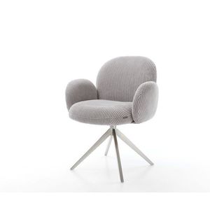 Jedálenská stolička Nube-Flex s manšestrovými podrúčkami vyobraziť