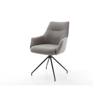 Alja-Flex otočné kreslo s podrúčkami krížová podnož zúžená kovová vyobraziť