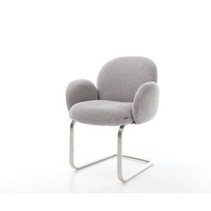 Nube-Flex jedálenská stolička s podrúčkami konzolová podnož plochá vyobraziť