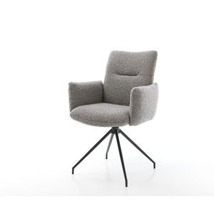 Jova-Flex otočné kreslo s podrúčkami krížová podnož zúžená kovová vyobraziť