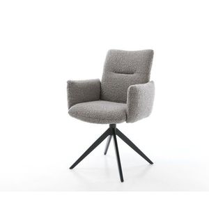 Jova-Flex otočné kreslo s podrúčkami krížová podnož široká kovová vyobraziť