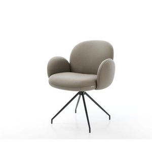 Otočná stolička Nube-Flex s podrúčkami krížová podnož zúžená kovová vyobraziť