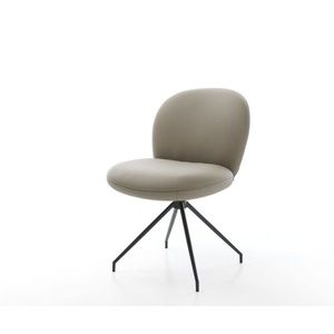 Otočné kreslo Nube-Flex krížová podnož zúžená kovová čierna pravá vyobraziť