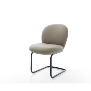 Nube-Flex jedálenská stolička konzolová podnož okrúhla kovová čierna vyobraziť