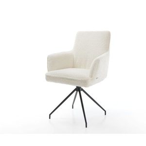 Heira-Flex otočné kreslo s podrúčkami krížová podnož zúžená kovová vyobraziť