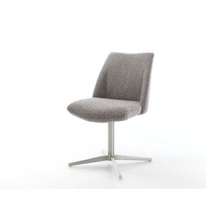 Jedálenská stolička Elso-Flex bouclé striebornošedá podnož vyobraziť