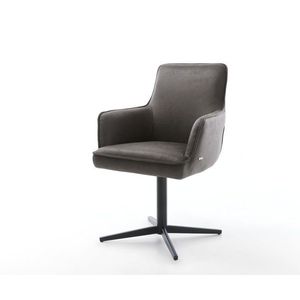 Heira-Flex jedálenská stolička s podrúčkami z mikrovlákna antracitová vyobraziť