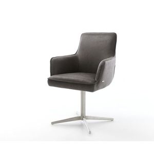 Heira-Flex jedálenská stolička s podrúčkami z mikrovlákna antracitová vyobraziť