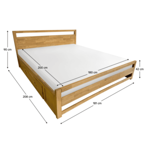 Manželská posteľ SHEILA Tempo Kondela vyobraziť