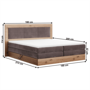 Boxspringová postel RENIRA Tempo Kondela vyobraziť