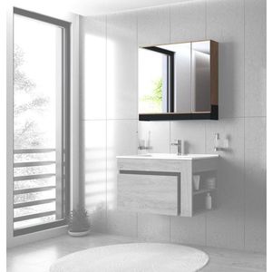 Závesná zrkadlová skrinka DUESA Halmar vyobraziť