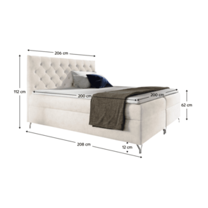 Boxspringová posteľ GUINEVRA 3 Tempo Kondela vyobraziť