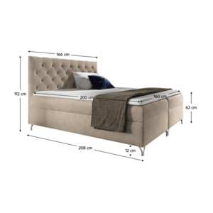Boxspringová posteľ GUINEVRA 2 Tempo Kondela vyobraziť