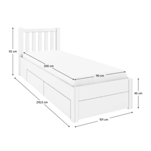 Posteľ s úložným priestorom LUSY Tempo Kondela vyobraziť