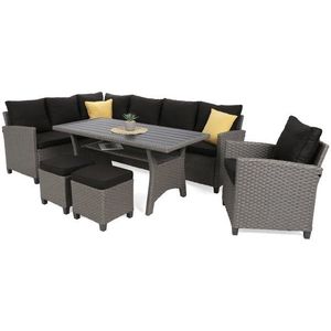 Záhradná sedacia súprava 6 ks umelý ratan vyobraziť