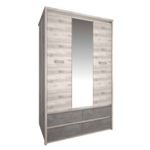 Šatníková skriňa JESI 3D4S Tempo Kondela vyobraziť