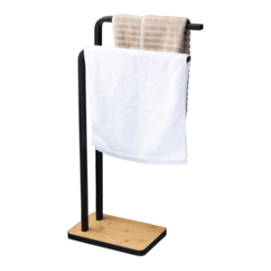 Stojan na uteráky - čierny vyobraziť