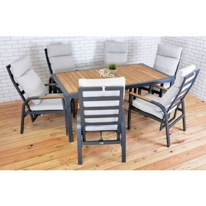 Záhradný jedálenský set 6+1 ANNECY Rojaplast vyobraziť