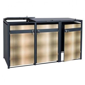 Trojitý prístrešok na smetiaku J82 vyobraziť