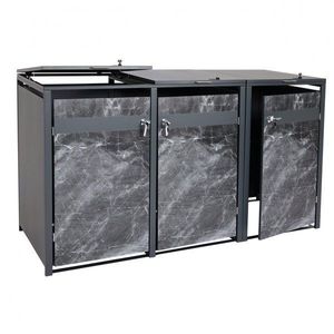 Trojitý prístrešok na smetiaku J82 vyobraziť