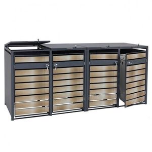 Prístrešok na 4 popolnice J81 vyobraziť