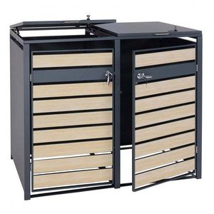 Dvojitý prístrešok na smetiaku J81 vyobraziť