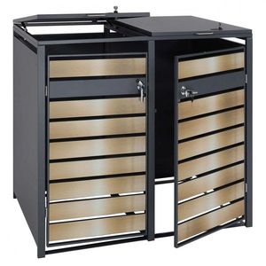 Dvojitý prístrešok na smetiaku J81 vyobraziť