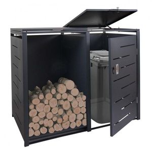 Prístrešok na smetiaku a drevo E83 vyobraziť