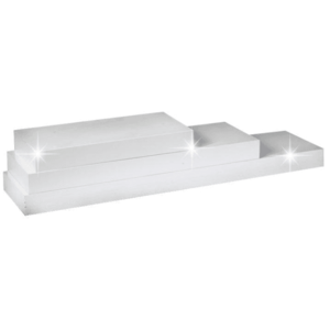 Nástenná polička GANA 120x25 Bílá lesk vyobraziť